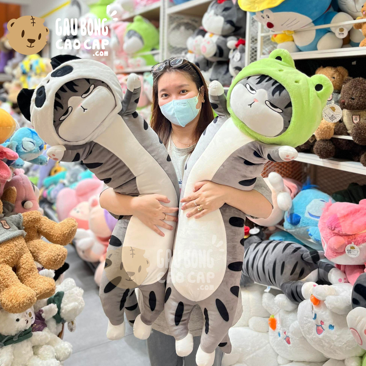 Mèo Hoàng Thượng Đội Lốt Thú Gối Ôm Dài