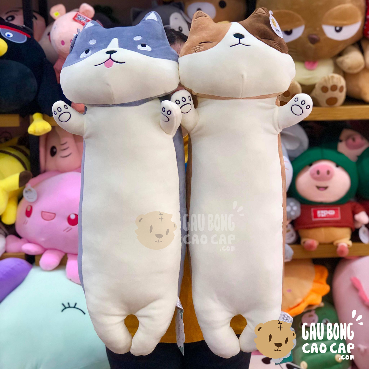 Gối ôm Mèo Nằm Ngửa Mặt Bựa